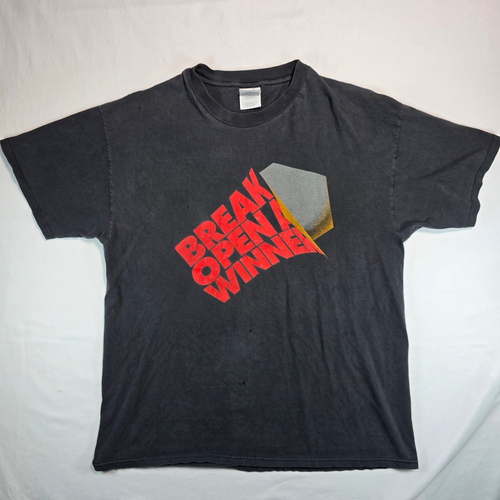 Vintage Hanes Beefy-T Kentucky Lottery Break Open A Winner Shirt Black XL 90s